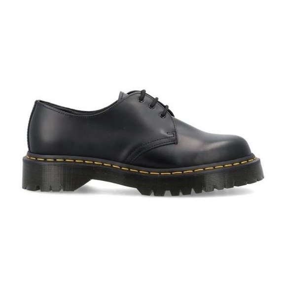 Dr Martens 1461 Women's Soft Weir Leather Oxford Shoes Black Three Eye 38 8 - Picture 1 of 7